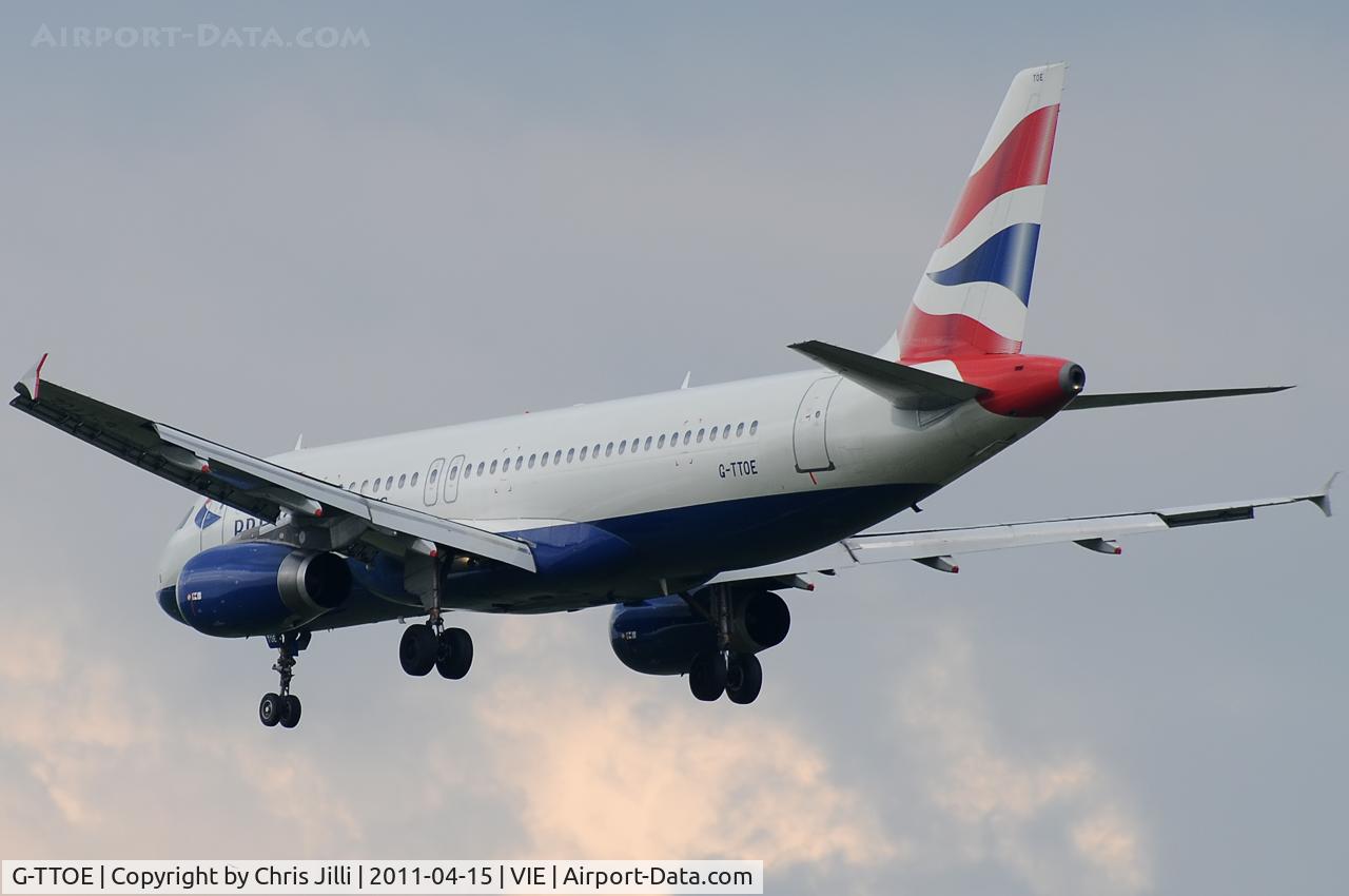 G-TTOE, 2002 Airbus A320-232 C/N 1754, British Airways