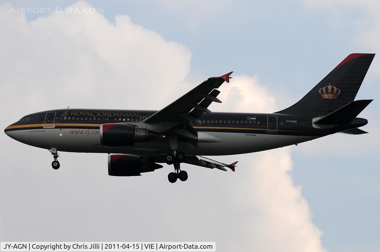 JY-AGN, 1989 Airbus A310-304 C/N 531, Royal Jordanian