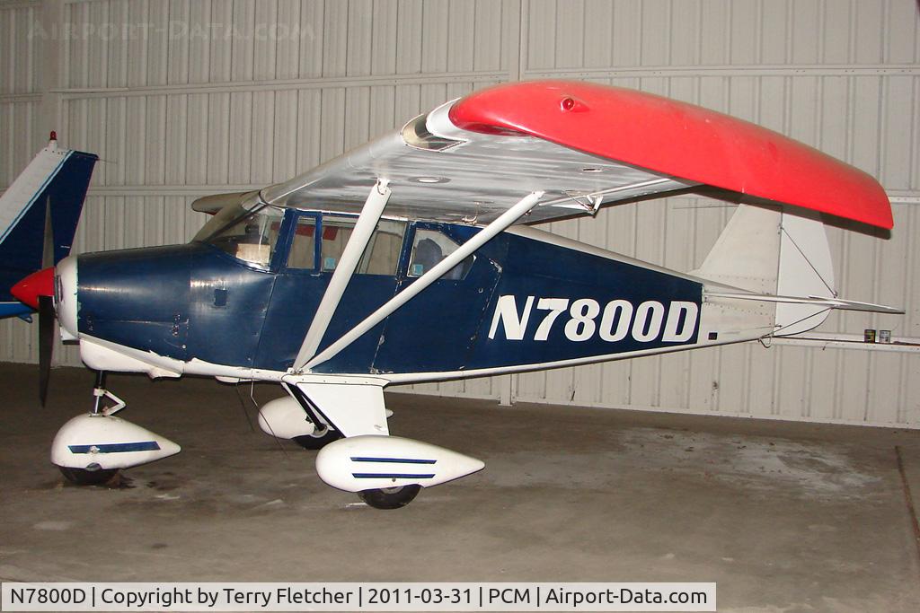 N7800D, 1957 Piper PA-22-150 C/N 22-5444, 1957 Piper PA-22-150, c/n: 22-5444