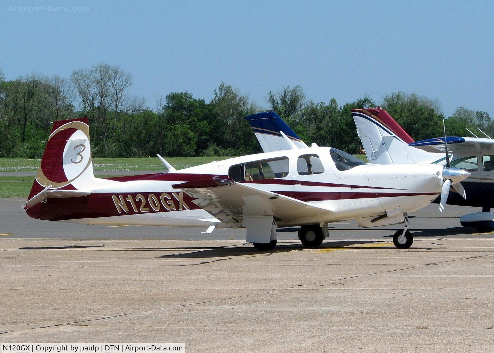 N120GX, 2006 Mooney M20R Ovation C/N 29-0459, At Downtown Shreveport.