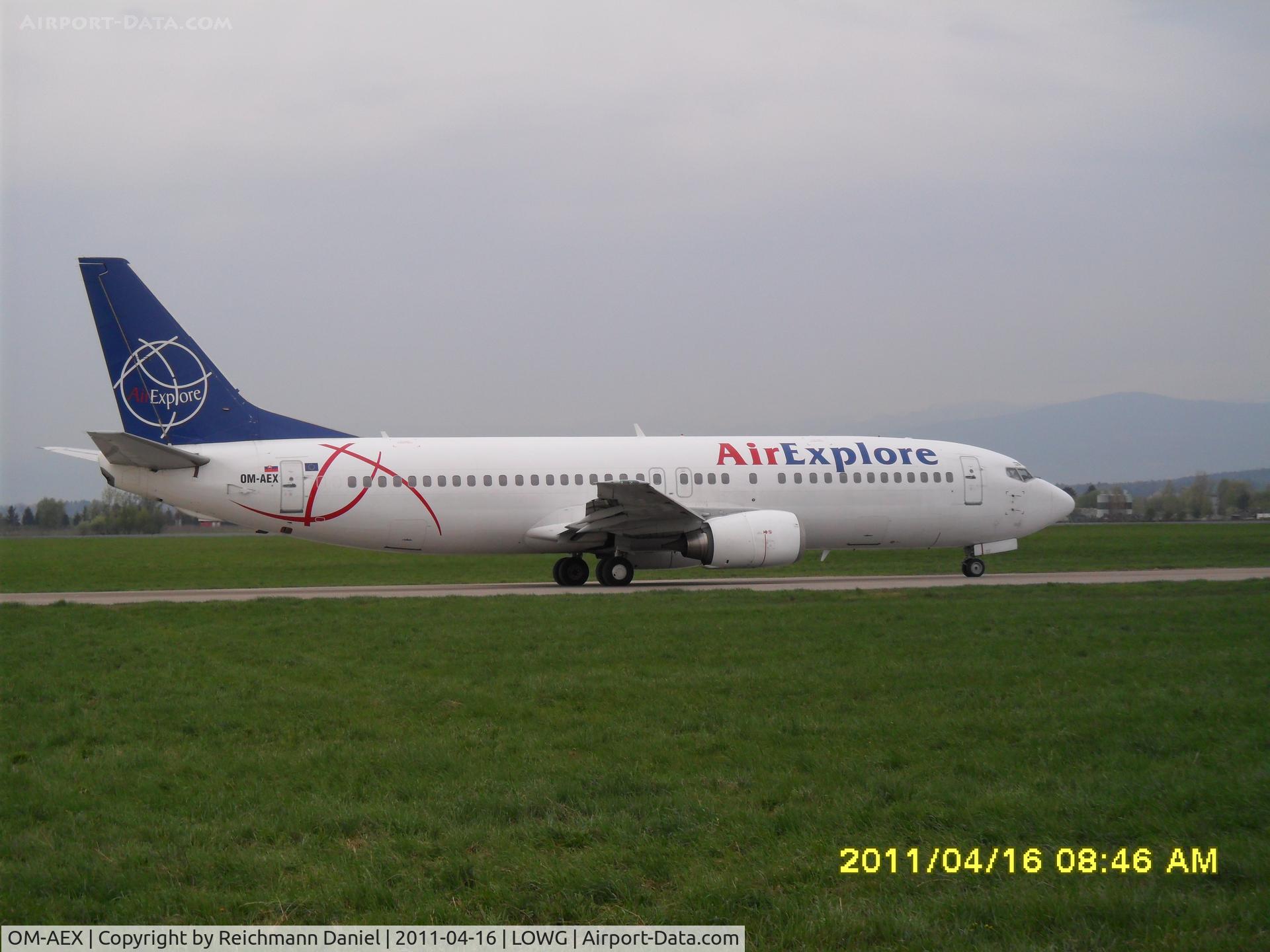 OM-AEX, 1992 Boeing 737-4Y0 C/N 25178, Came in from Pisa