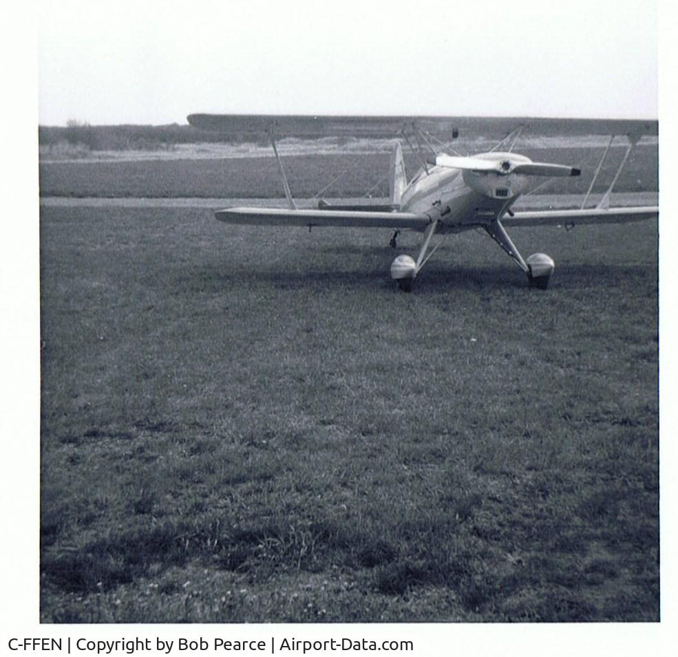 C-FFEN, 1979 Stolp SA-300 Starduster Too C/N Not found C-FFEN, Lycoming 0-290G 125 hp. engine
Aircraft pictured as built. Later wrecked and rebuilt