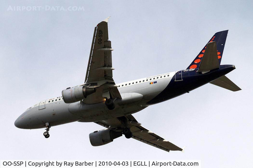 OO-SSP, 1996 Airbus A319-113 C/N 644, Airbus A319-113 [0644] Brussels Airlines Home~G 03/04/2010
