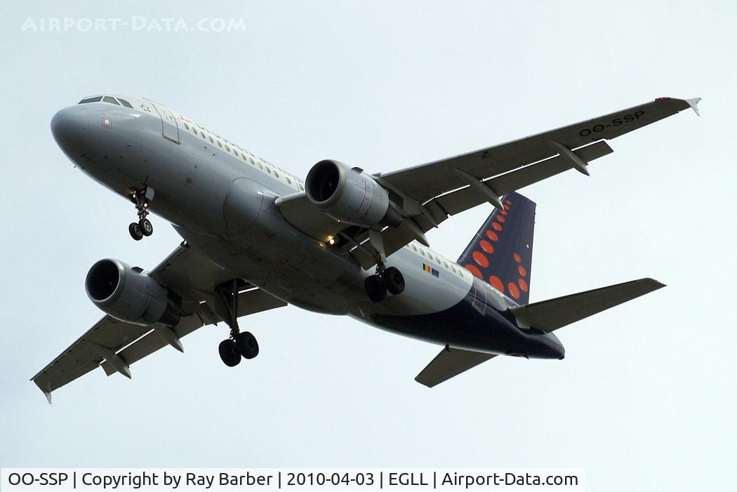 OO-SSP, 1996 Airbus A319-113 C/N 644, Airbus A319-113 [0644] Brussels Airlines Home~G 03/04/2010