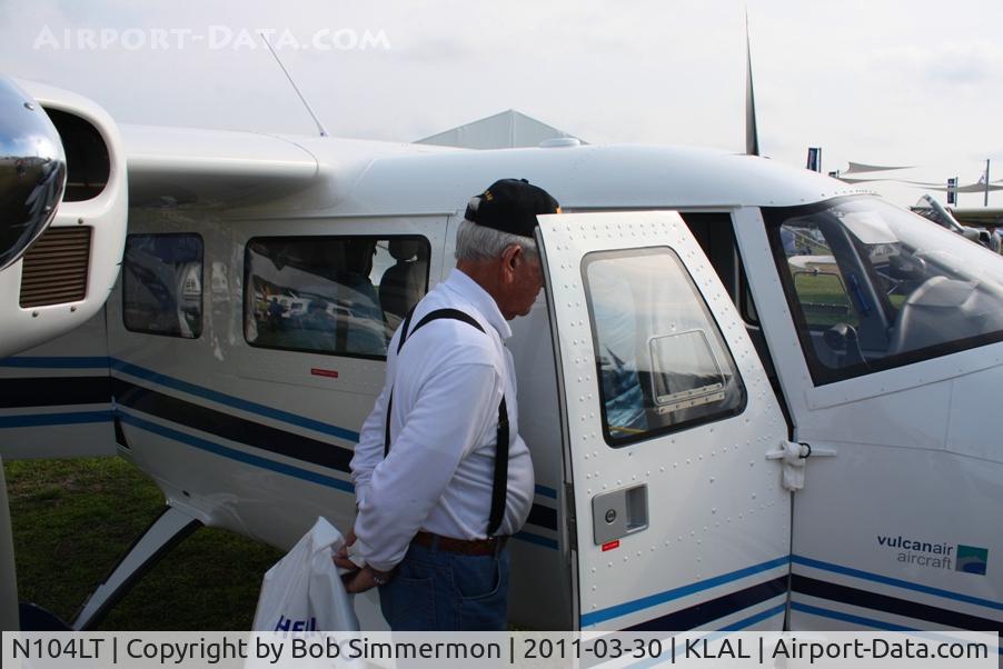 N104LT, Vulcanair P-68C C/N 462/C, On display at Sun N Fun 2011 - Lakeland, FL