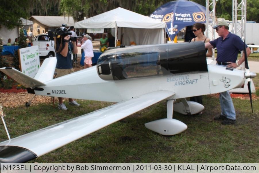 N123EL, 2008 Monnett (Electric Aircraft Corporation) Moni (Electra Flyer C) C/N EAC 1002, On display at Sun N Fun 2011 - Lakeland, FL