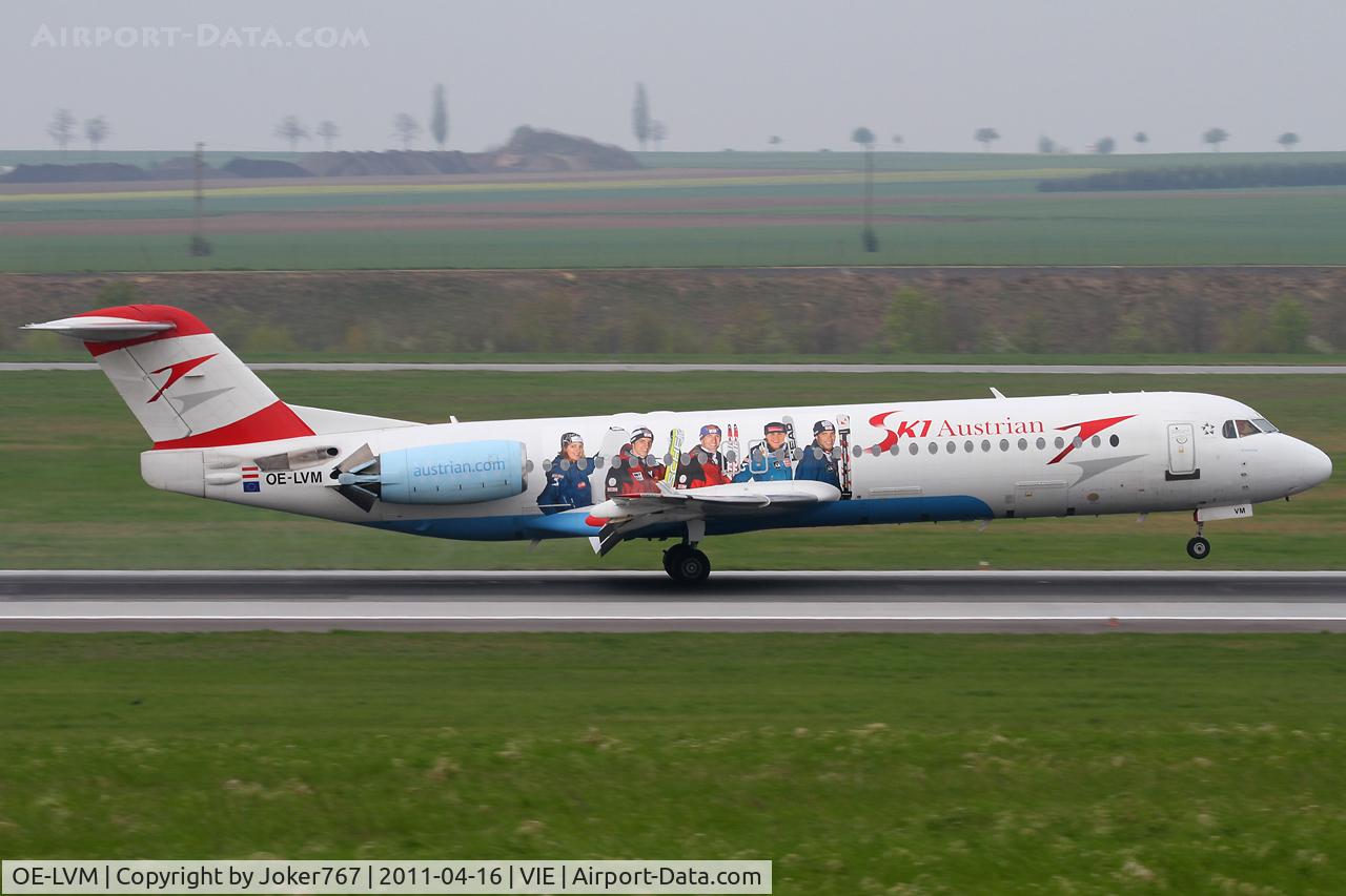OE-LVM, 1991 Fokker F100 (F-28-0100) C/N 11361, Austrian arrows