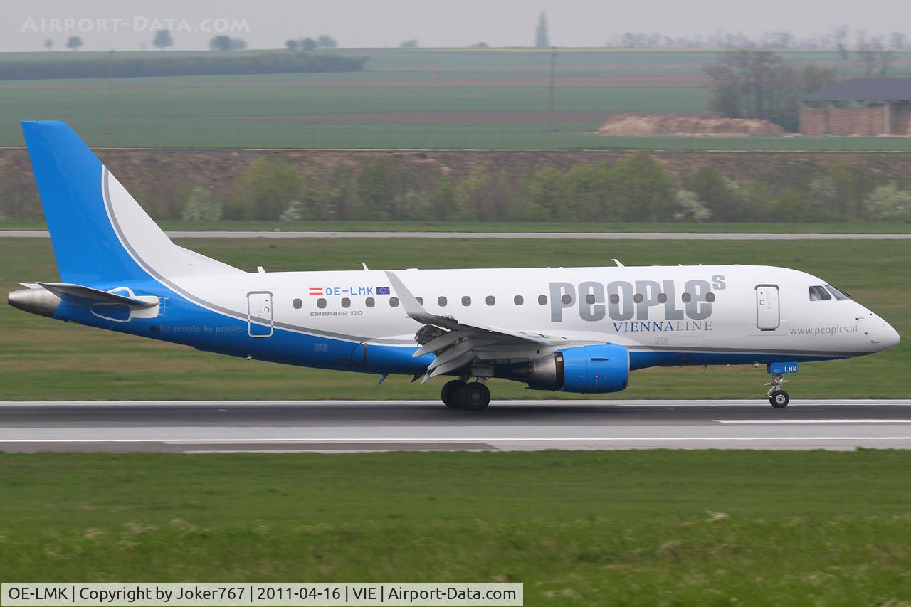 OE-LMK, 2006 Embraer 170LR (ERJ-170-100LR) C/N 17000150, People's Viennaline