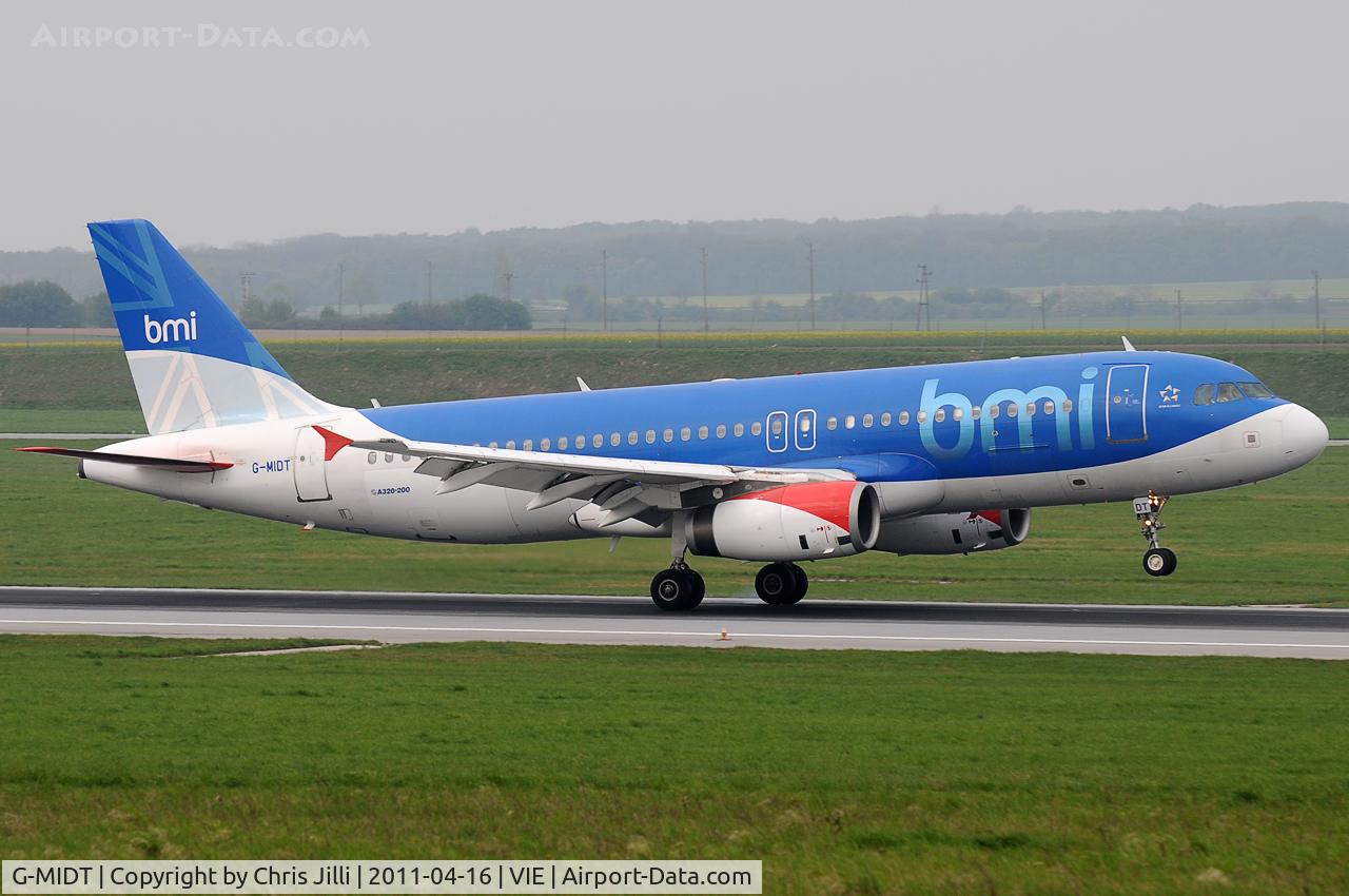 G-MIDT, 2001 Airbus A320-232 C/N 1418, BMI