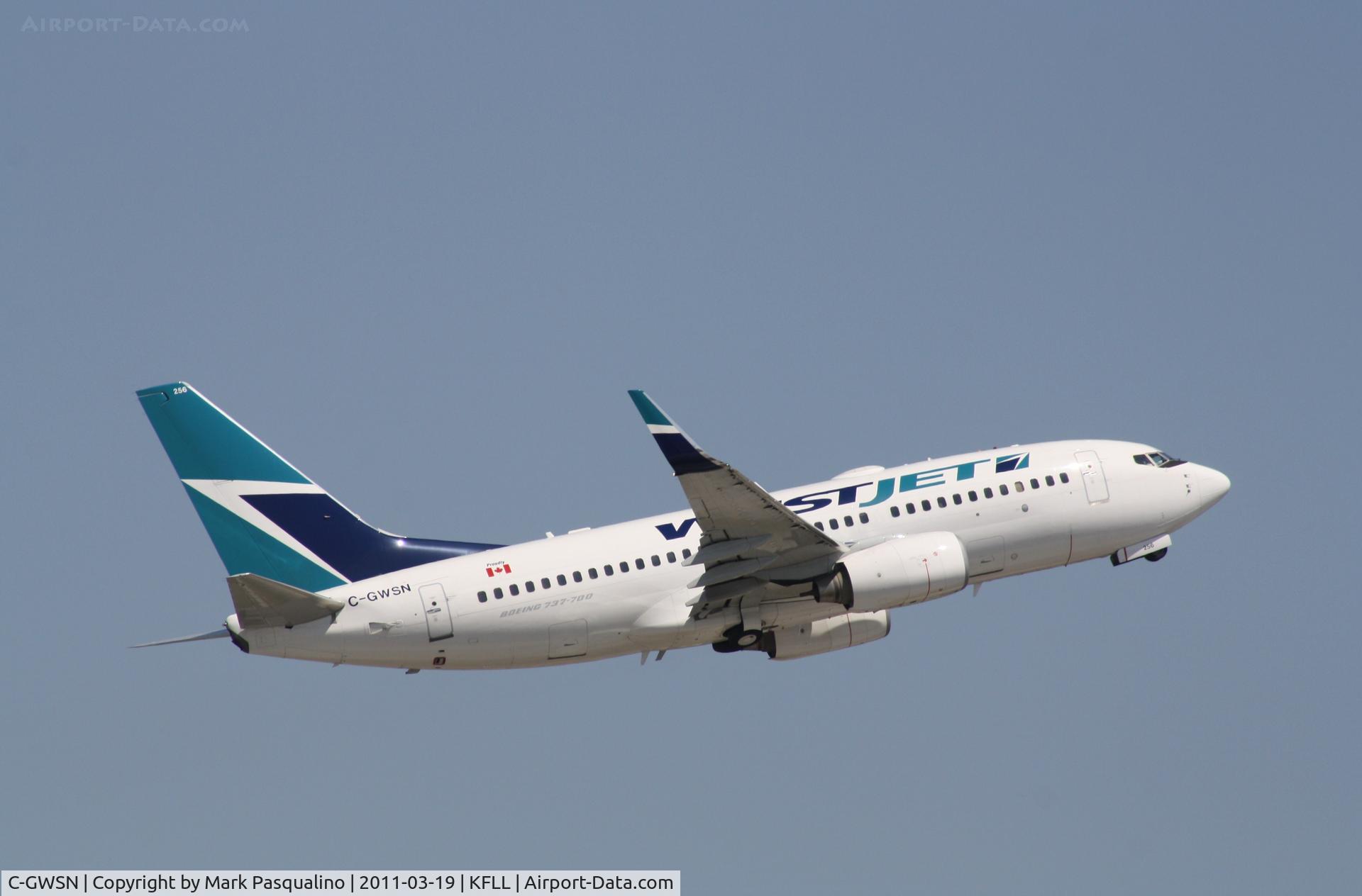 C-GWSN, 2009 Boeing 737-7CT C/N 37089, Boeing 737-700