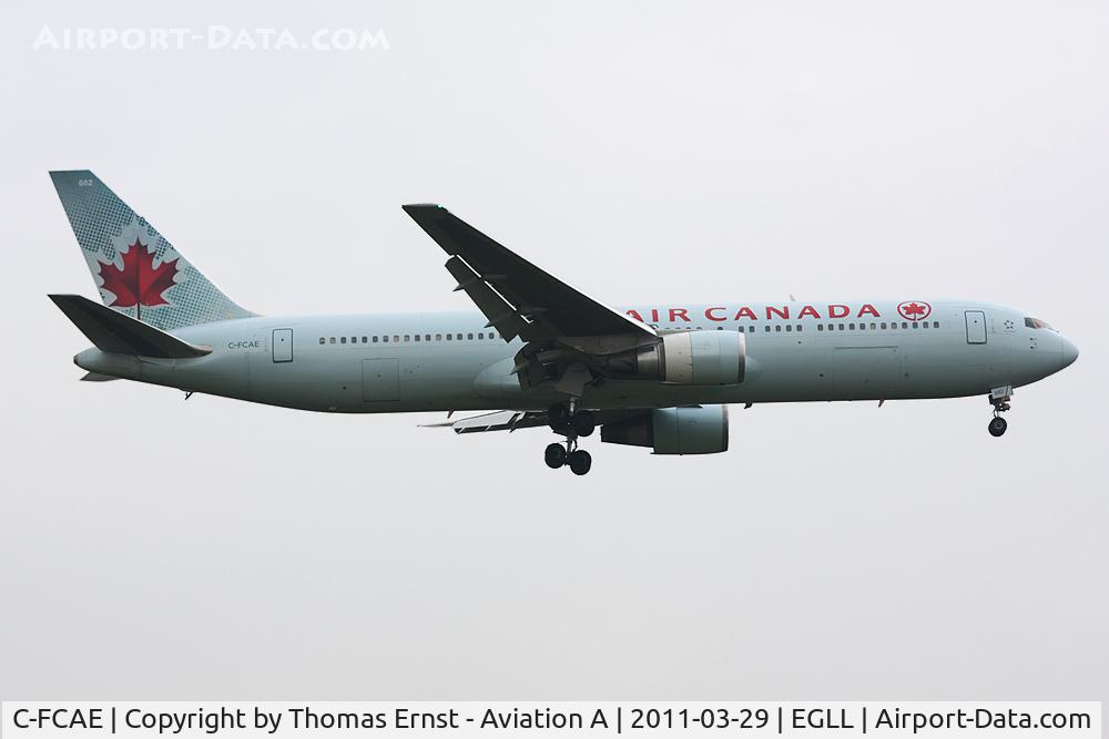 C-FCAE, 1988 Boeing 767-375/ER C/N 24083, finals 09L