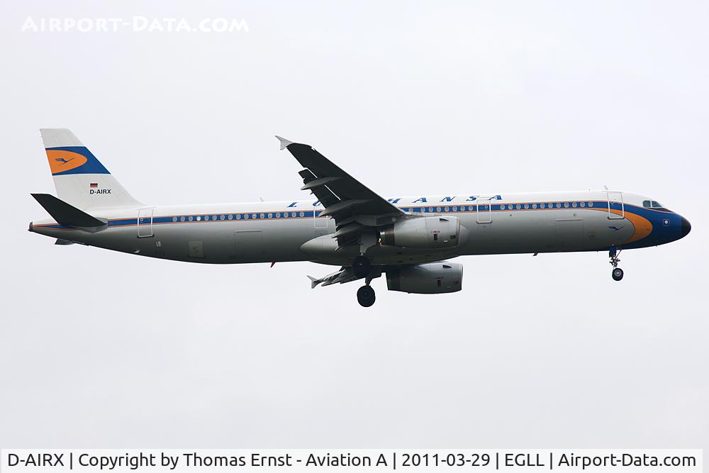 D-AIRX, 1998 Airbus A321-131 C/N 0887, finals 09L
