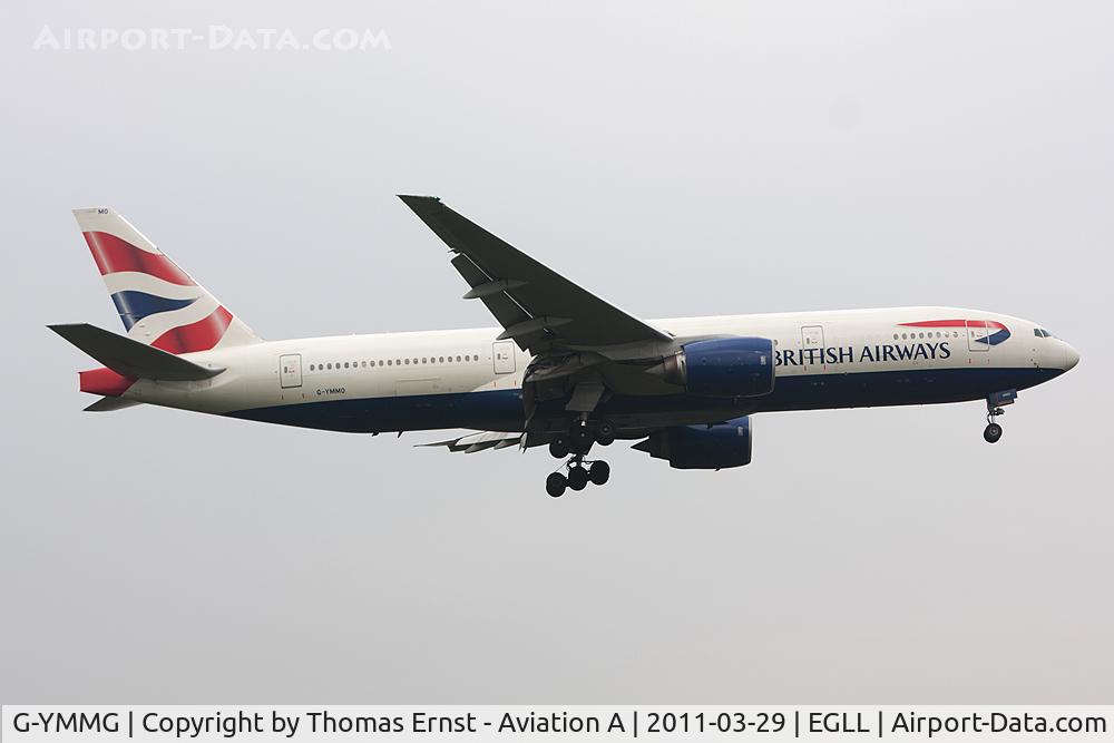 G-YMMG, 2000 Boeing 777-236/ER C/N 30308, finals 09L