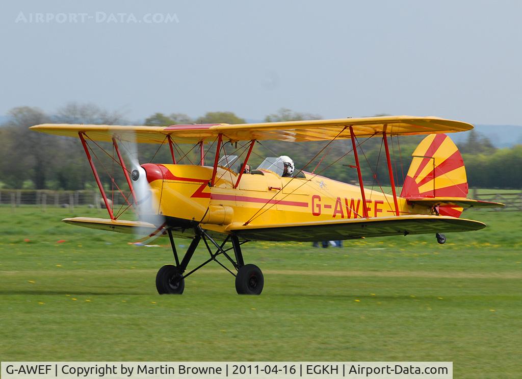 G-AWEF, 1947 Stampe-Vertongen SV-4C(G) C/N 549, SHOT AT HEADCORN