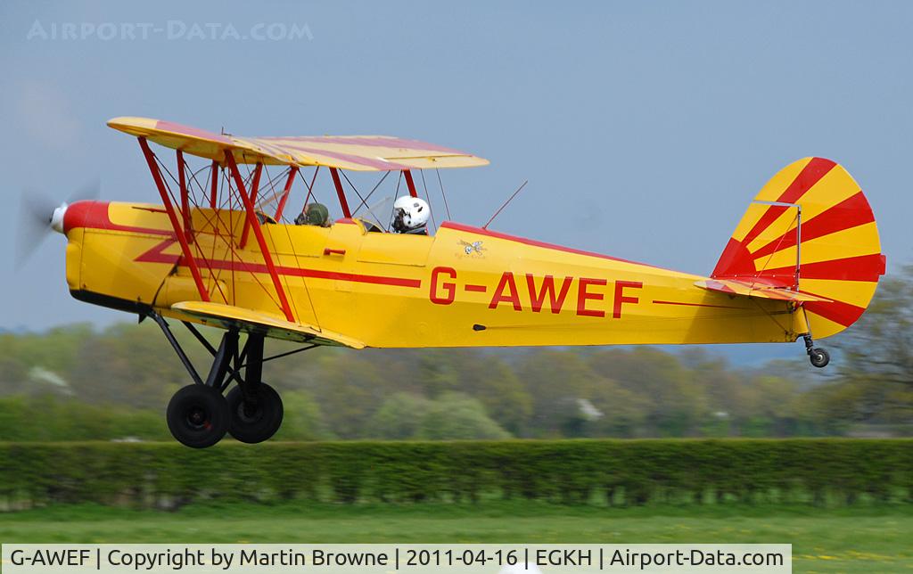 G-AWEF, 1947 Stampe-Vertongen SV-4C(G) C/N 549, SHOT AT HEADCORN