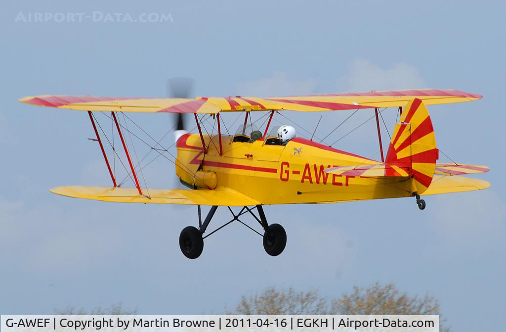 G-AWEF, 1947 Stampe-Vertongen SV-4C(G) C/N 549, SHOT AT HEADCORN