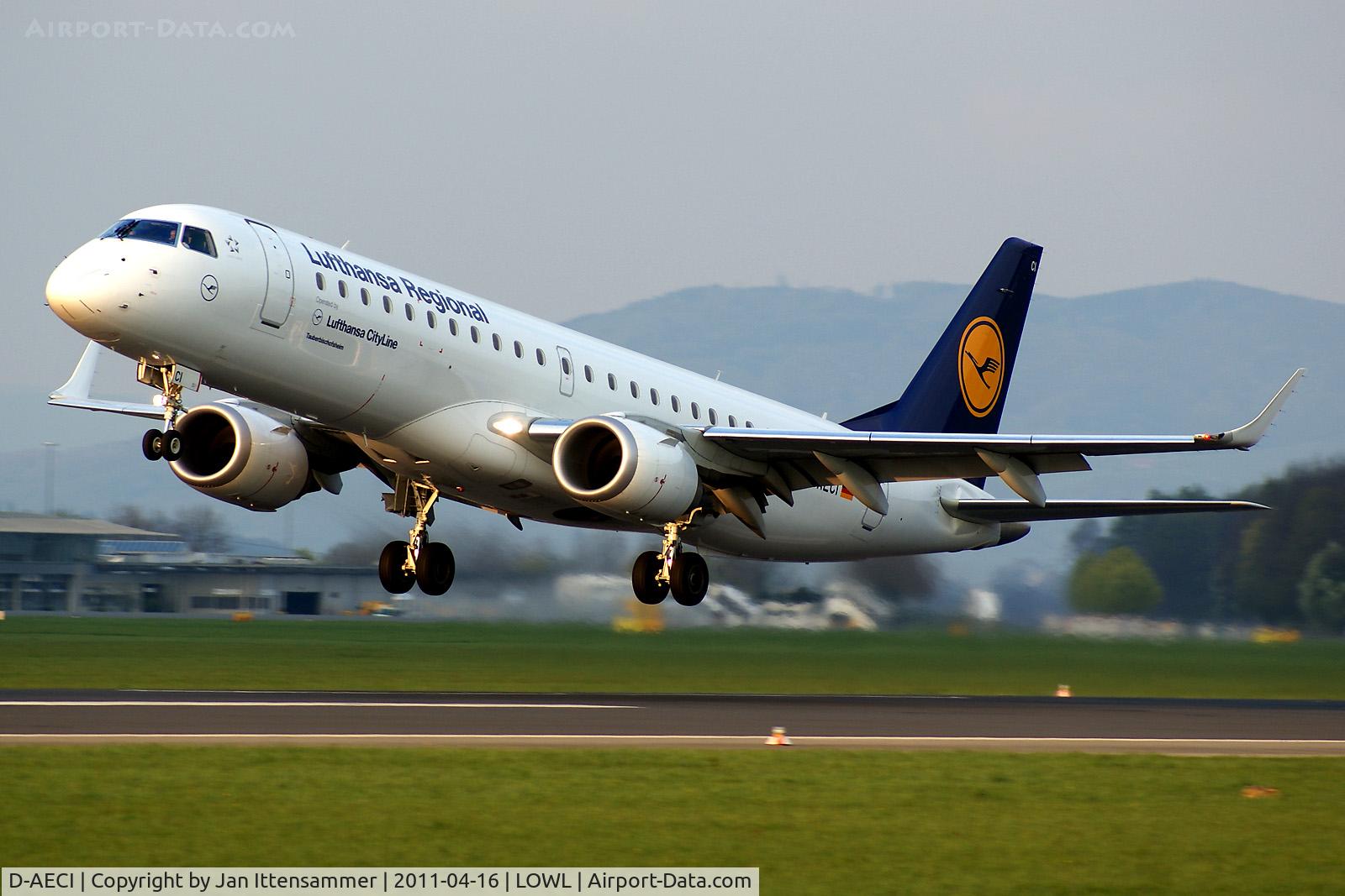 D-AECI, 2010 Embraer 190LR (ERJ-190-100LR) C/N 19000381, D-AECI @ LOWL