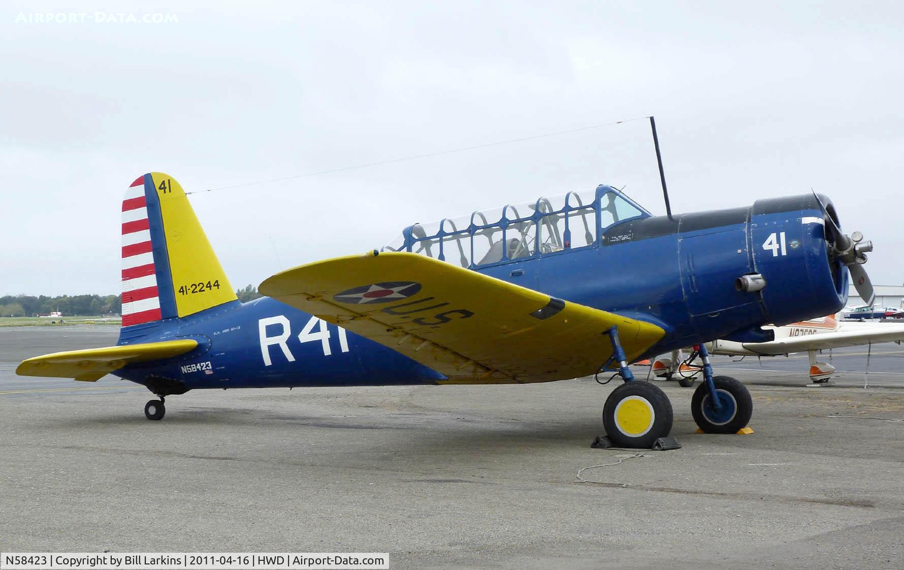 N58423, 1941 Consolidated Vultee BT-13A C/N 2244, Visitor
