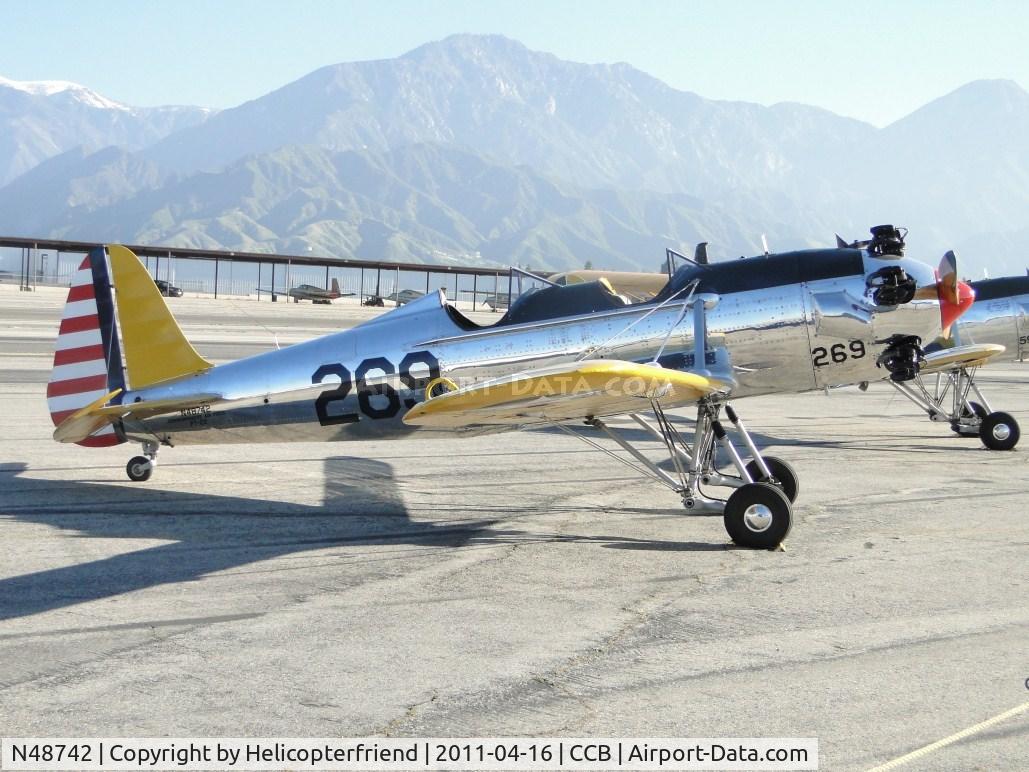 N48742, 1941 Ryan Aeronautical ST3KR C/N 1298, Parked for display