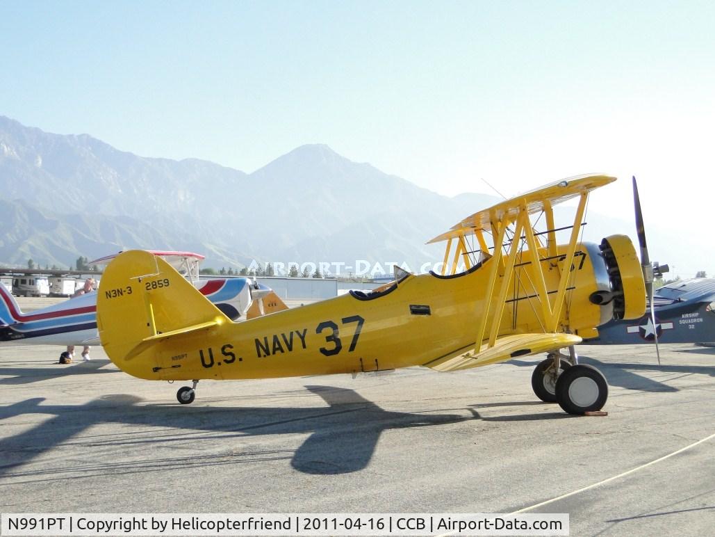 N991PT, 1938 Naval Aircraft Factory N3N-3 C/N 2859, Parked for display