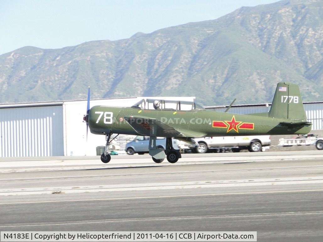 N4183E, 1966 Nanchang CJ-6A C/N 1832039, Landing runway 24