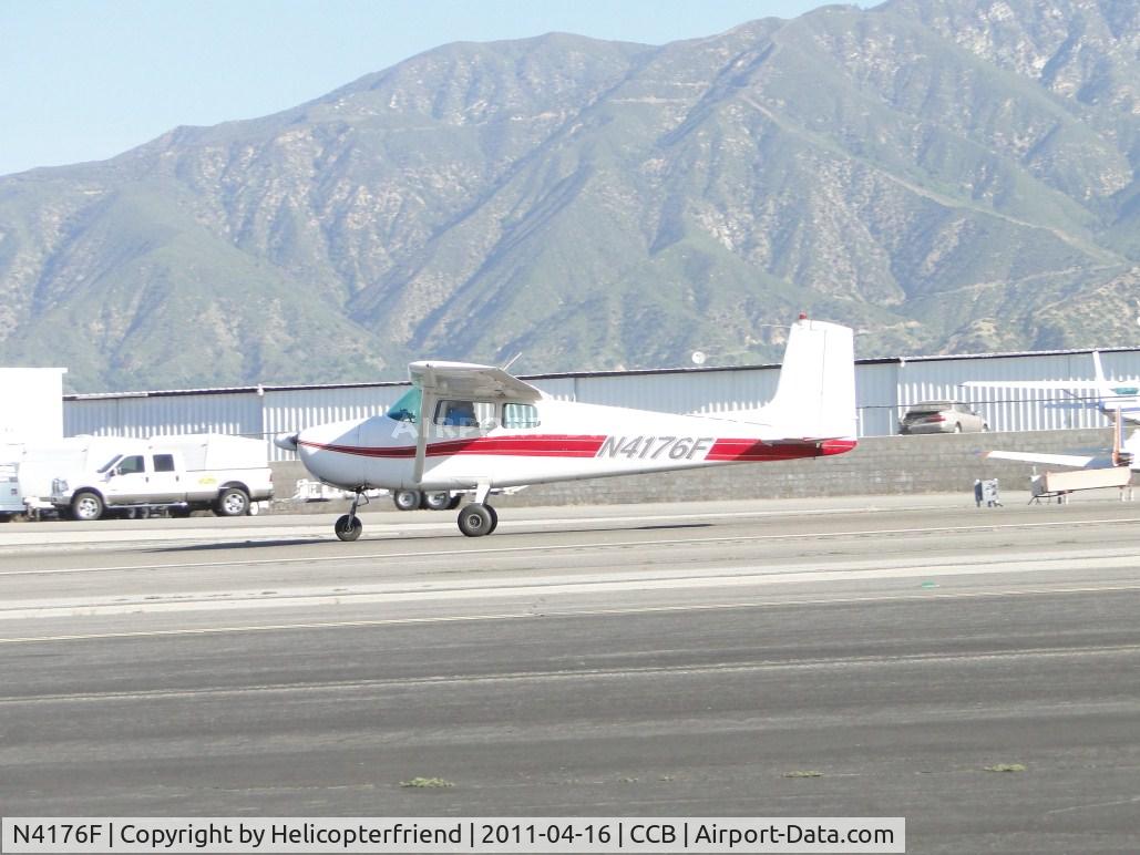 N4176F, 1958 Cessna 172 C/N 46076, Landing on runway 24