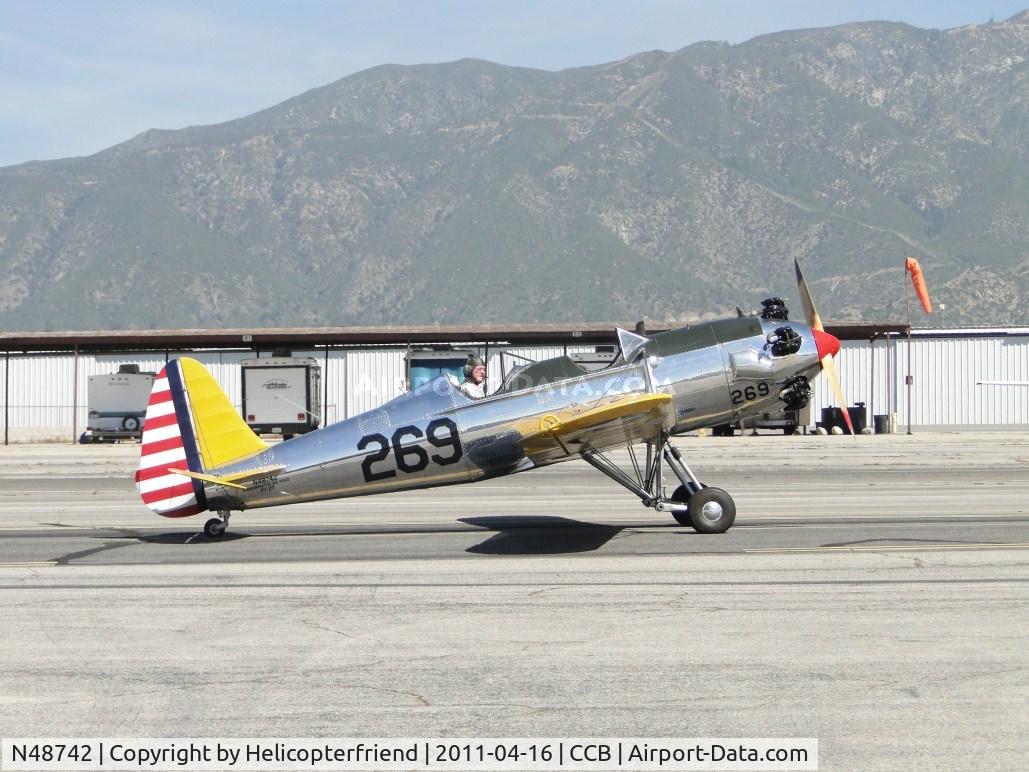 N48742, 1941 Ryan Aeronautical ST3KR C/N 1298, Taxiing to runway 24