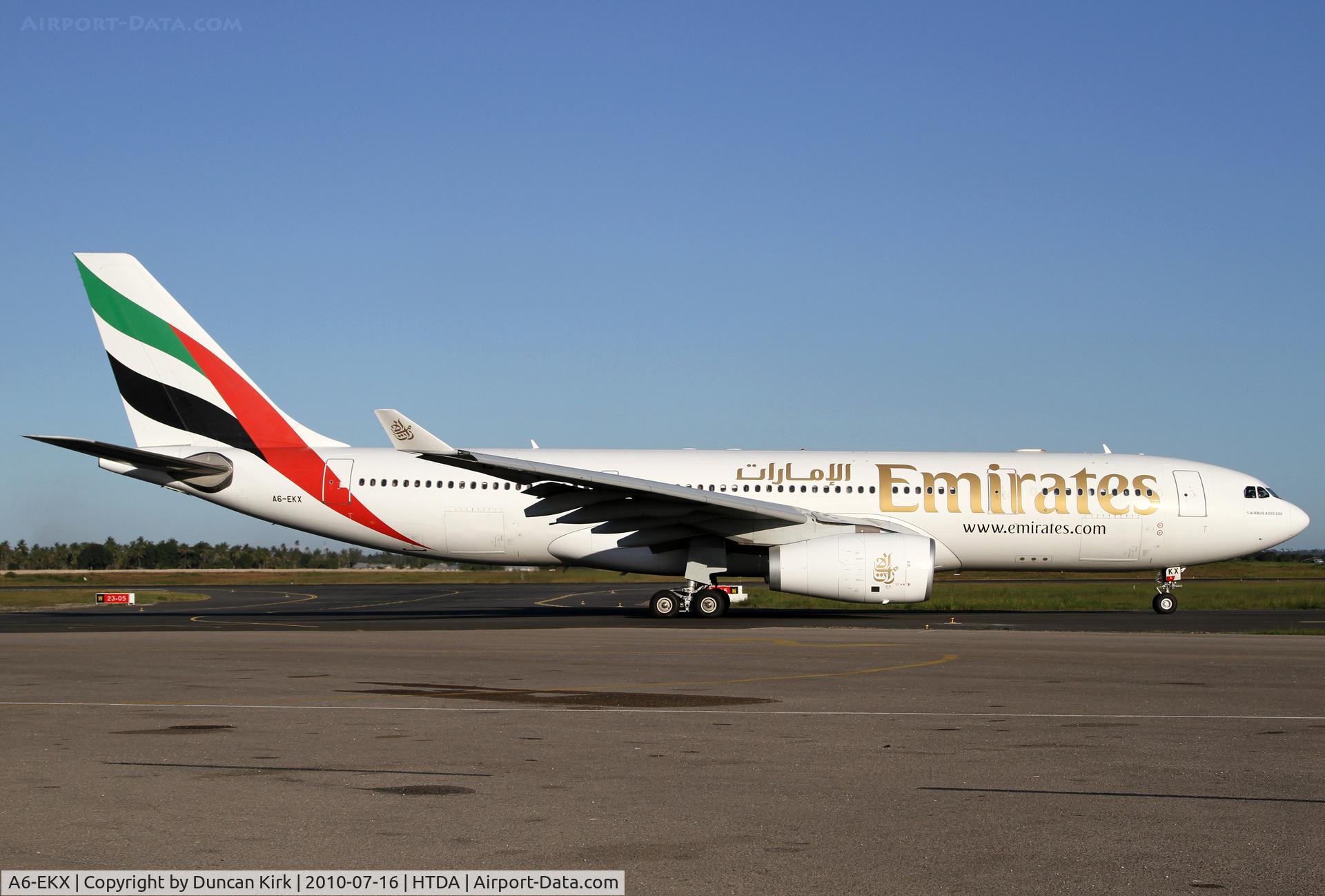 A6-EKX, 2000 Airbus A330-243 C/N 326, Taxiing out for takeoff at Dar Es Salaam