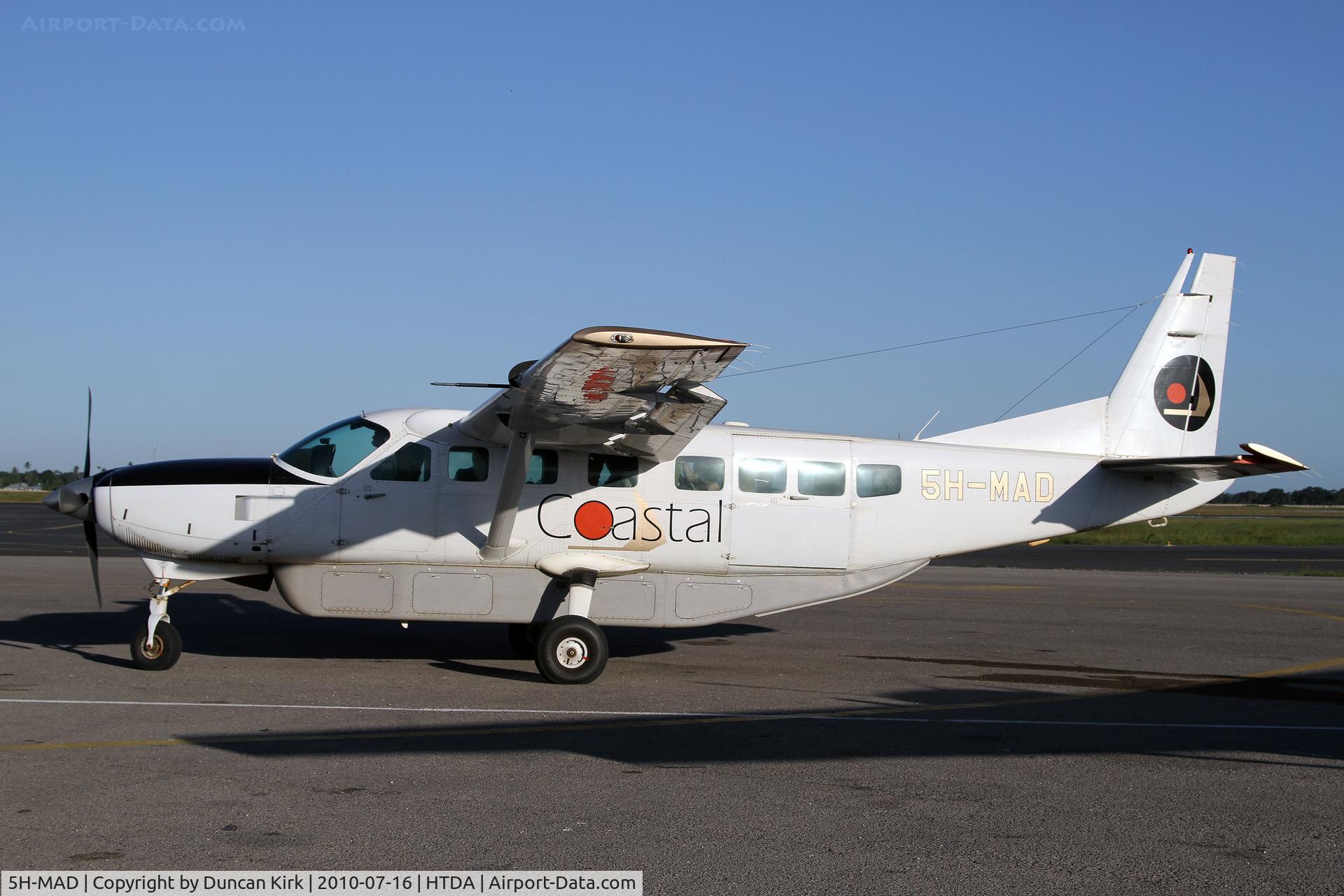 5H-MAD, 2000 Cessna 208B Grand Caravan C/N 208B0872, Coastal dominates the commuter traffic