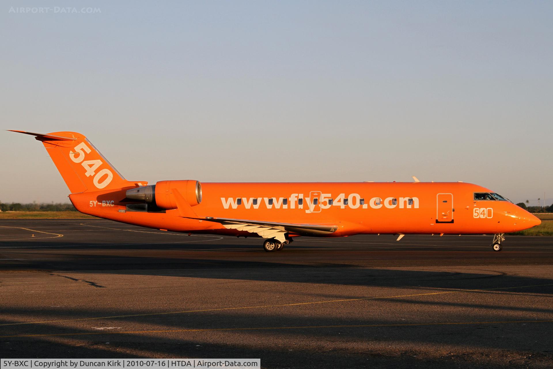 5Y-BXC, 1997 Canadair CRJ-100ER (CL-600-2B19) C/N 7184, It doesn't get more orange than this!