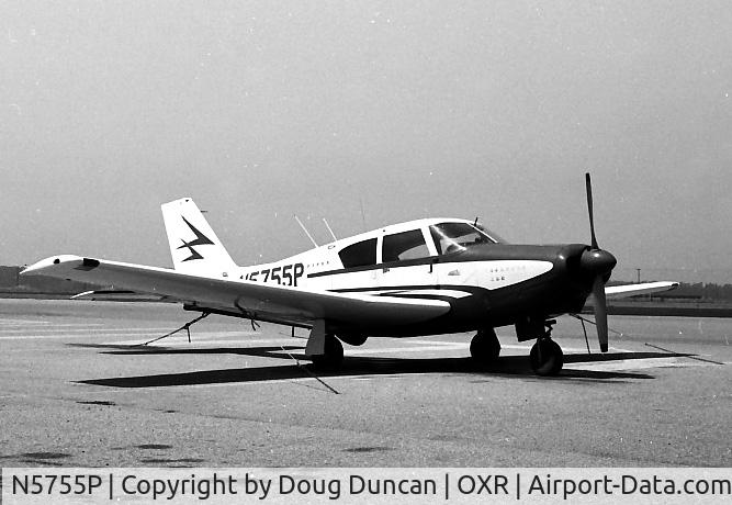 N5755P, 1959 Piper PA-24-250 Comanche C/N 24-831, In a blast from the past, here is N5755P decked out in its original paint scheme, captured in living black-and-white. I don't remember what the original color was.