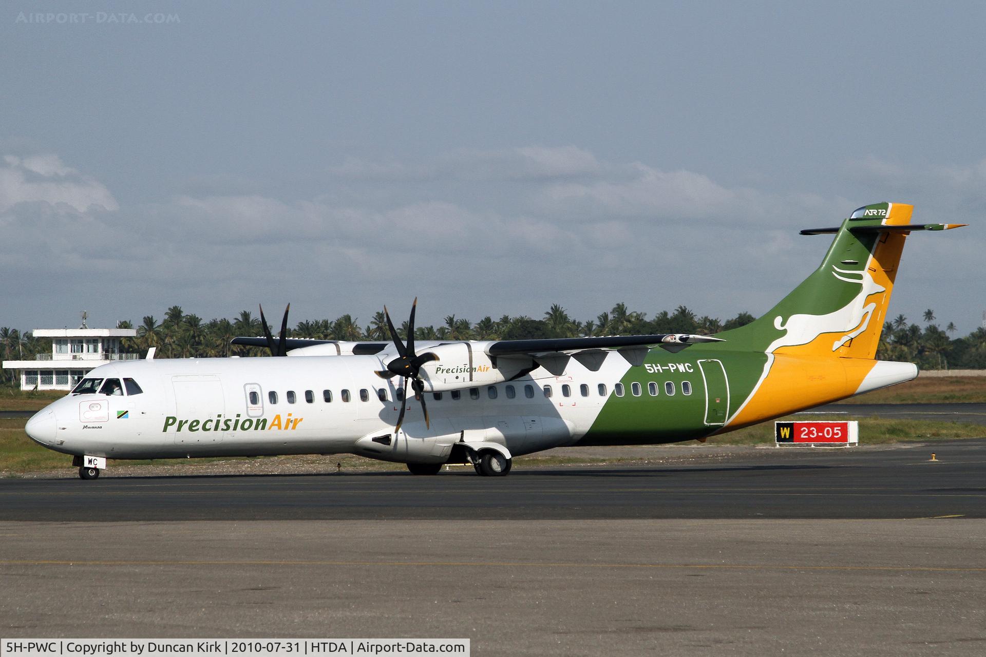 5H-PWC, 2009 ATR 72-212A C/N 866, Nice taxiing photo