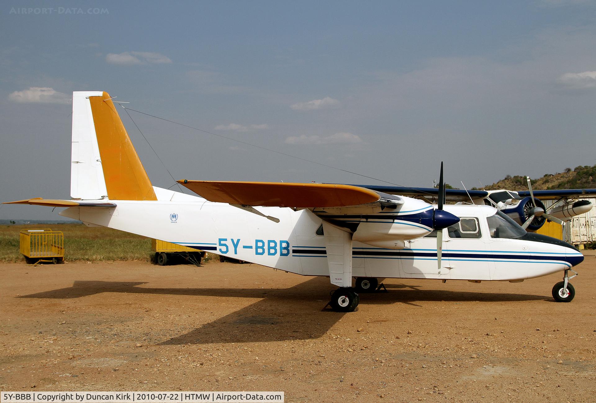 5Y-BBB, Britten-Norman BN-2A-21 Islander C/N 809, UNHCR Islander
