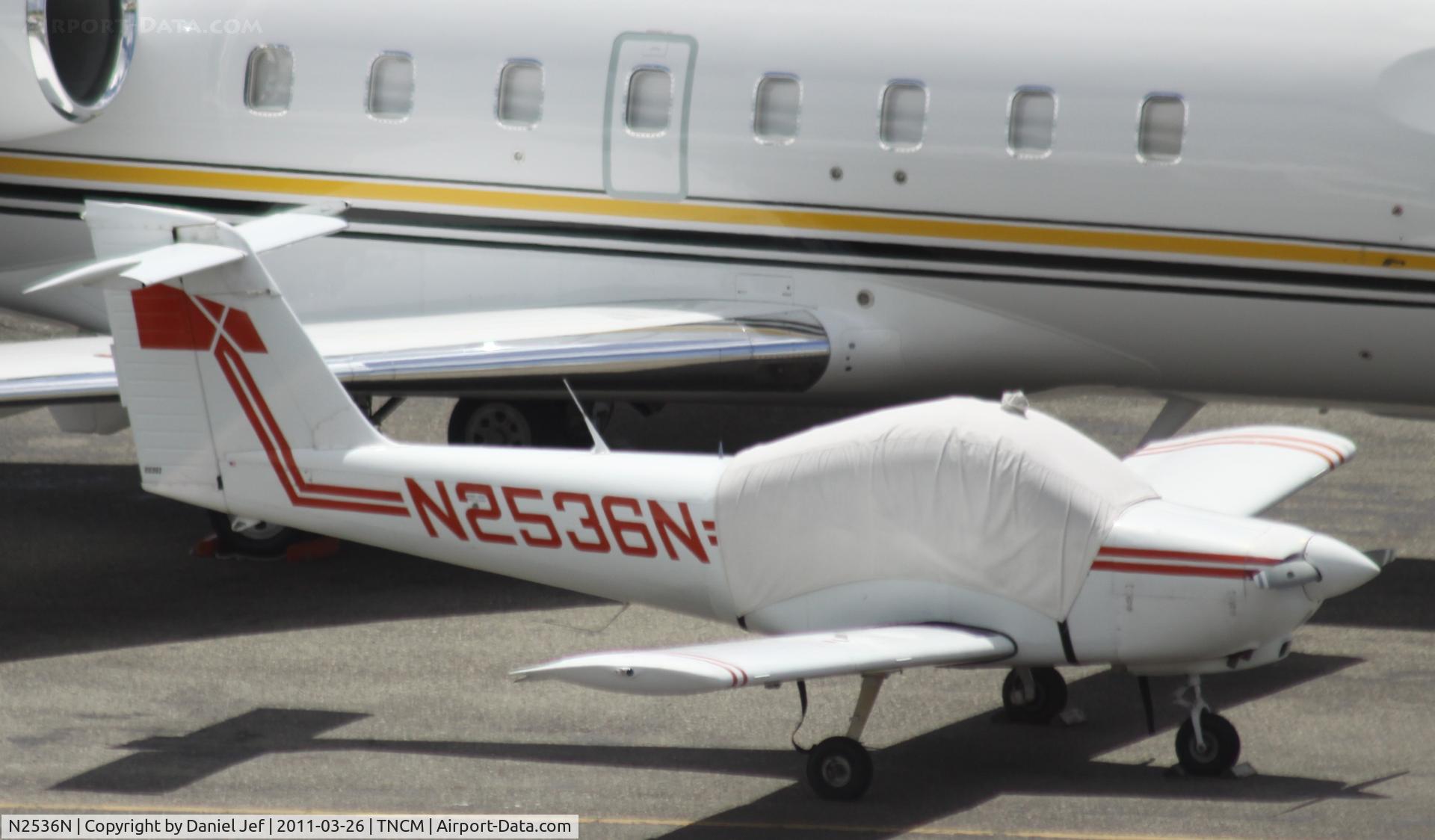 N2536N, 1979 Piper PA-38-112 Tomahawk C/N 38-79A0905, N2536N park at TNC cargo ramp at TNCM