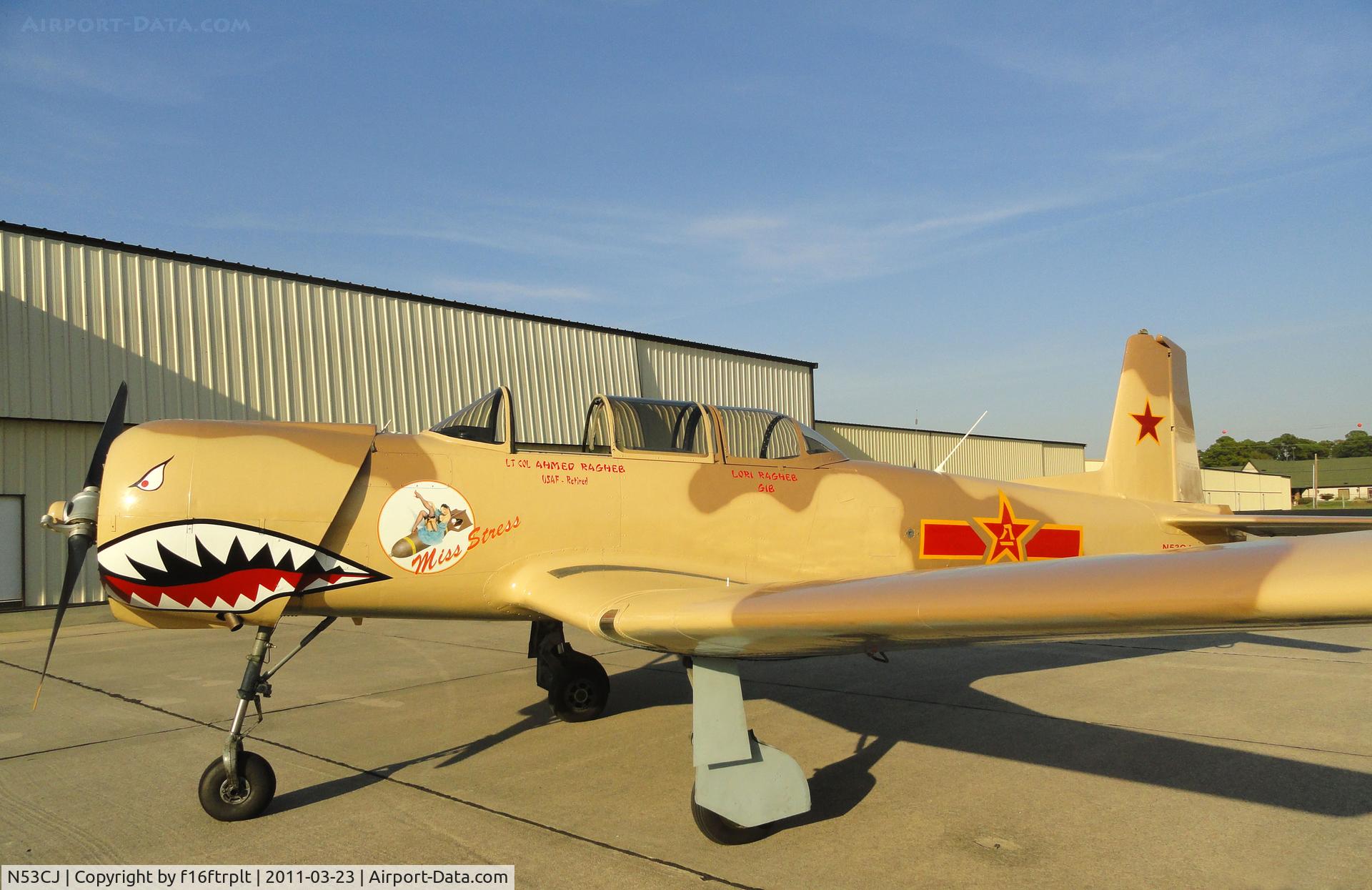 N53CJ, 1972 Nanchang CJ-6A C/N 2432062, MissStress New Paint