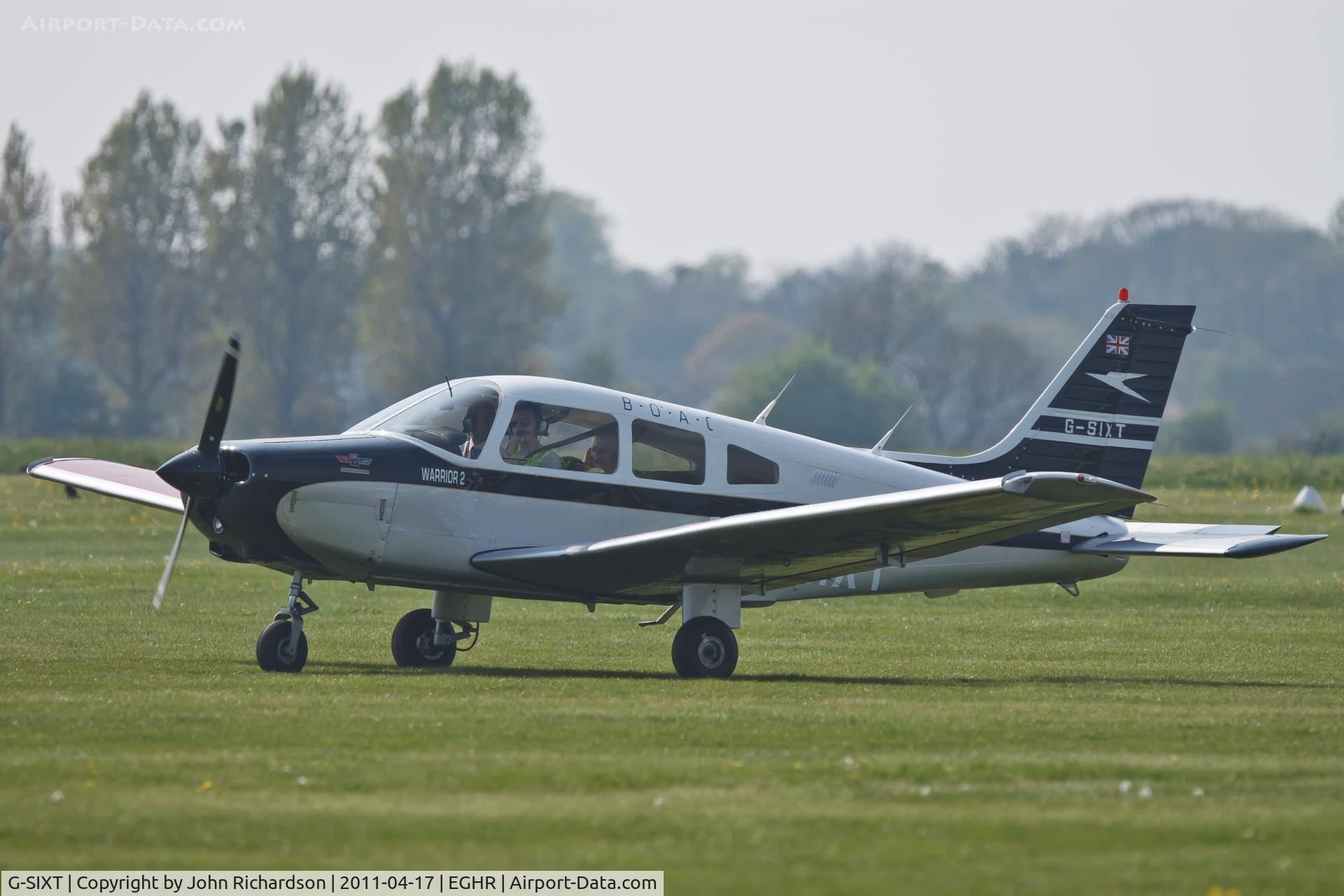 G-SIXT, 1988 Piper PA-28-161 Cherokee Warrior II C/N 2816056, B.O.A.C. now operating out of Goodwood??
