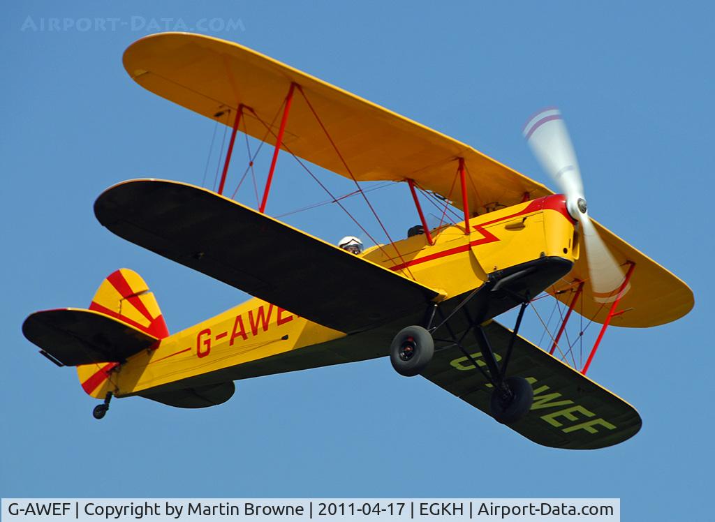 G-AWEF, 1947 Stampe-Vertongen SV-4C(G) C/N 549, SHOT AT HEADCORN