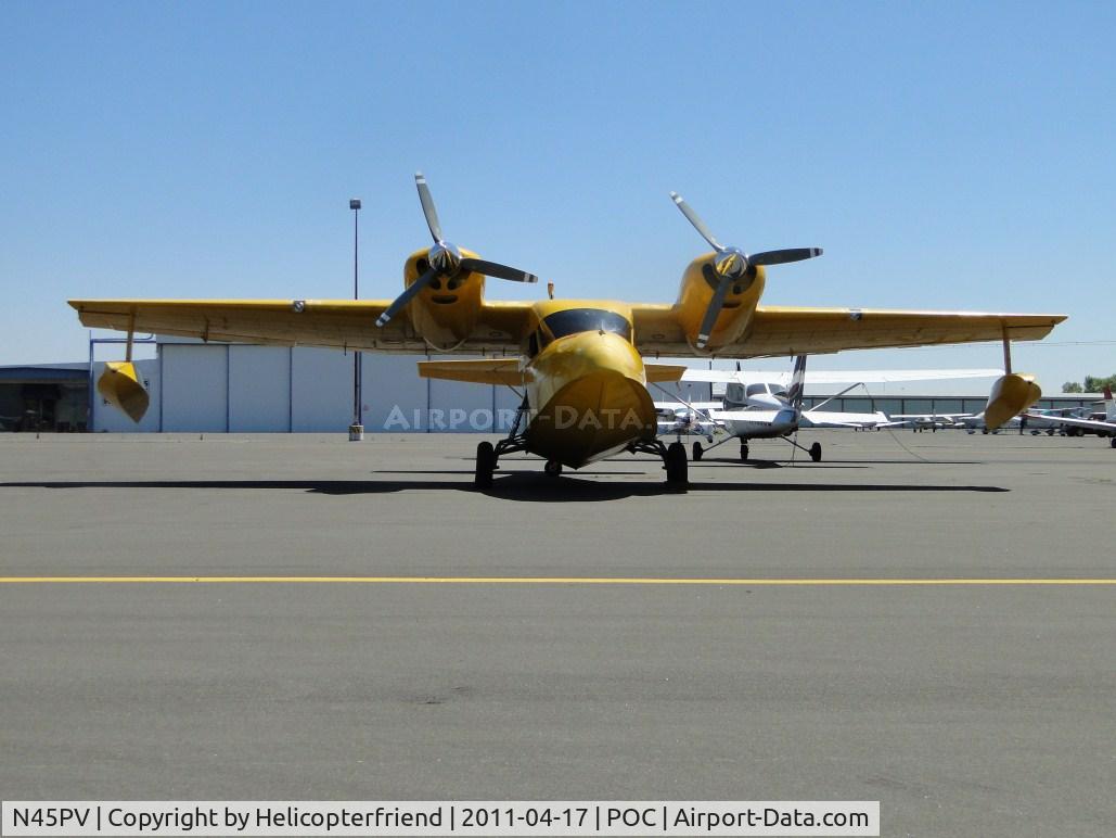 N45PV, 1944 Grumman G-44 Widgeon C/N 1380, Parked near dipsly area south of fueling station