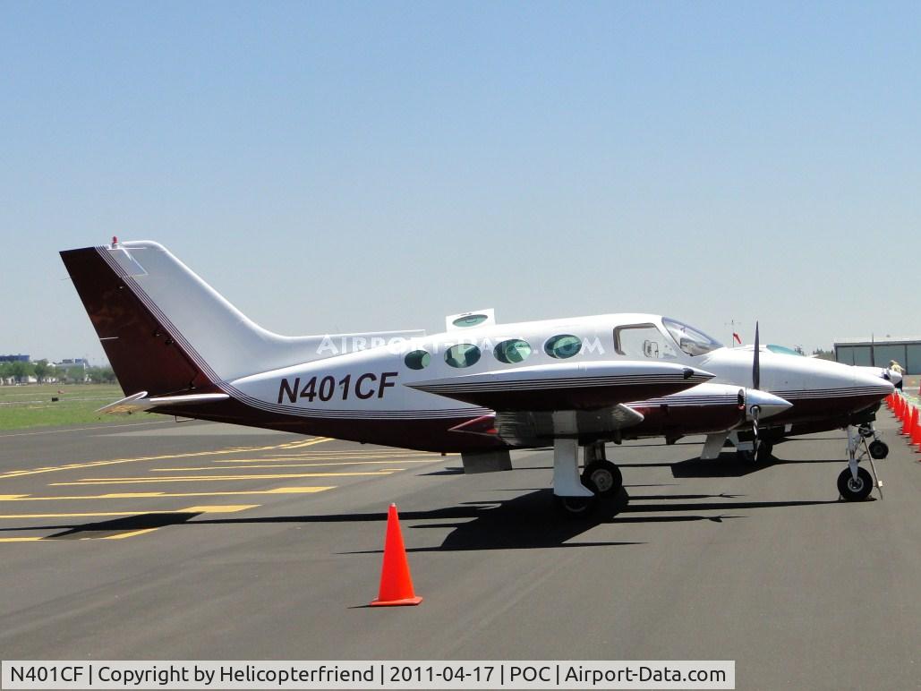N401CF, 1967 Cessna 401 C/N 401-0115, Parked in static display area near Norm's Cafe