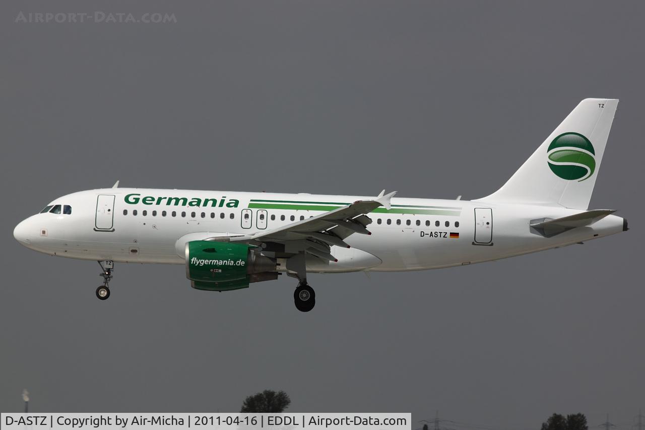 D-ASTZ, 2007 Airbus A319-112 C/N 3019, Germania
