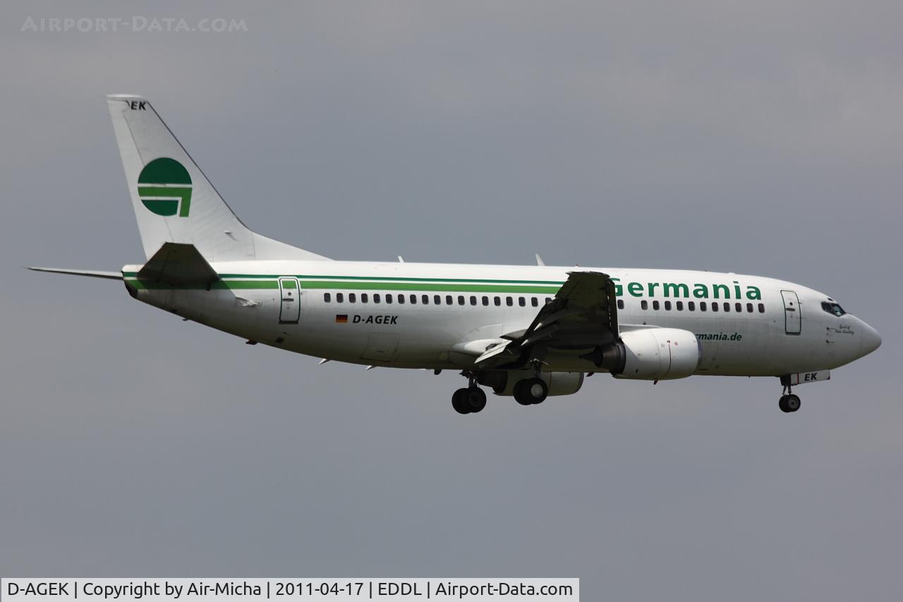 D-AGEK, 1991 Boeing 737-3M8 C/N 25015, Germania