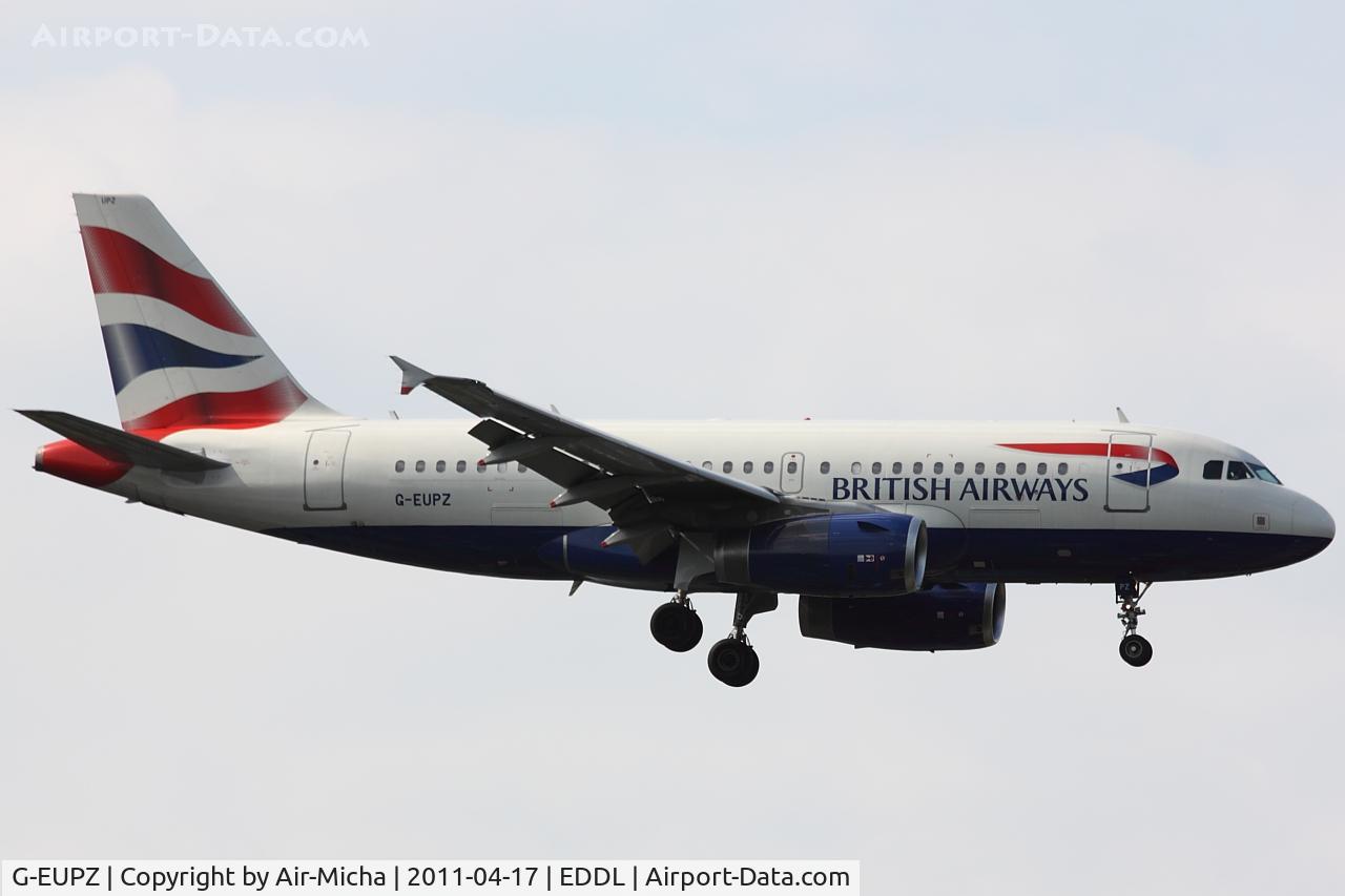 G-EUPZ, 2001 Airbus A319-131 C/N 1510, British Airways