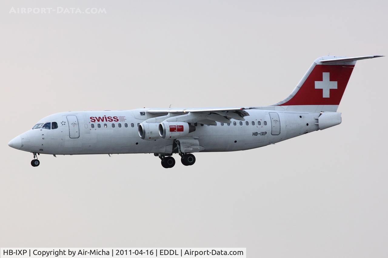 HB-IXP, 1996 British Aerospace Avro 146-RJ100 C/N E3283, Swissair, Name: Chestenberg 647m