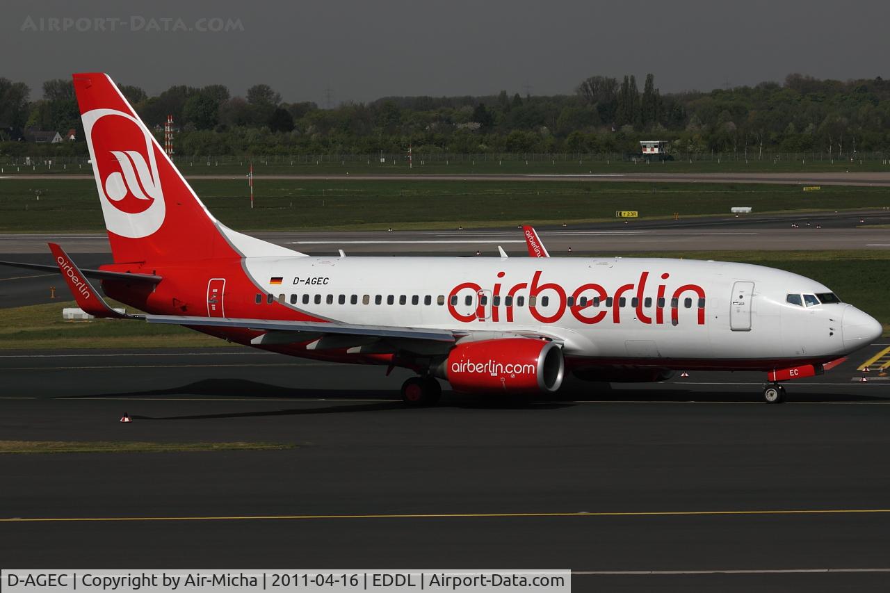 D-AGEC, 2009 Boeing 737-76J C/N 36118, Air Berlin, Boeing 737-76J (WL), CN: 36118/2832