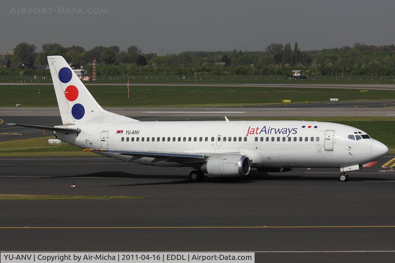 YU-ANV, 1988 Boeing 737-3H9 C/N 24140, Jat Airways