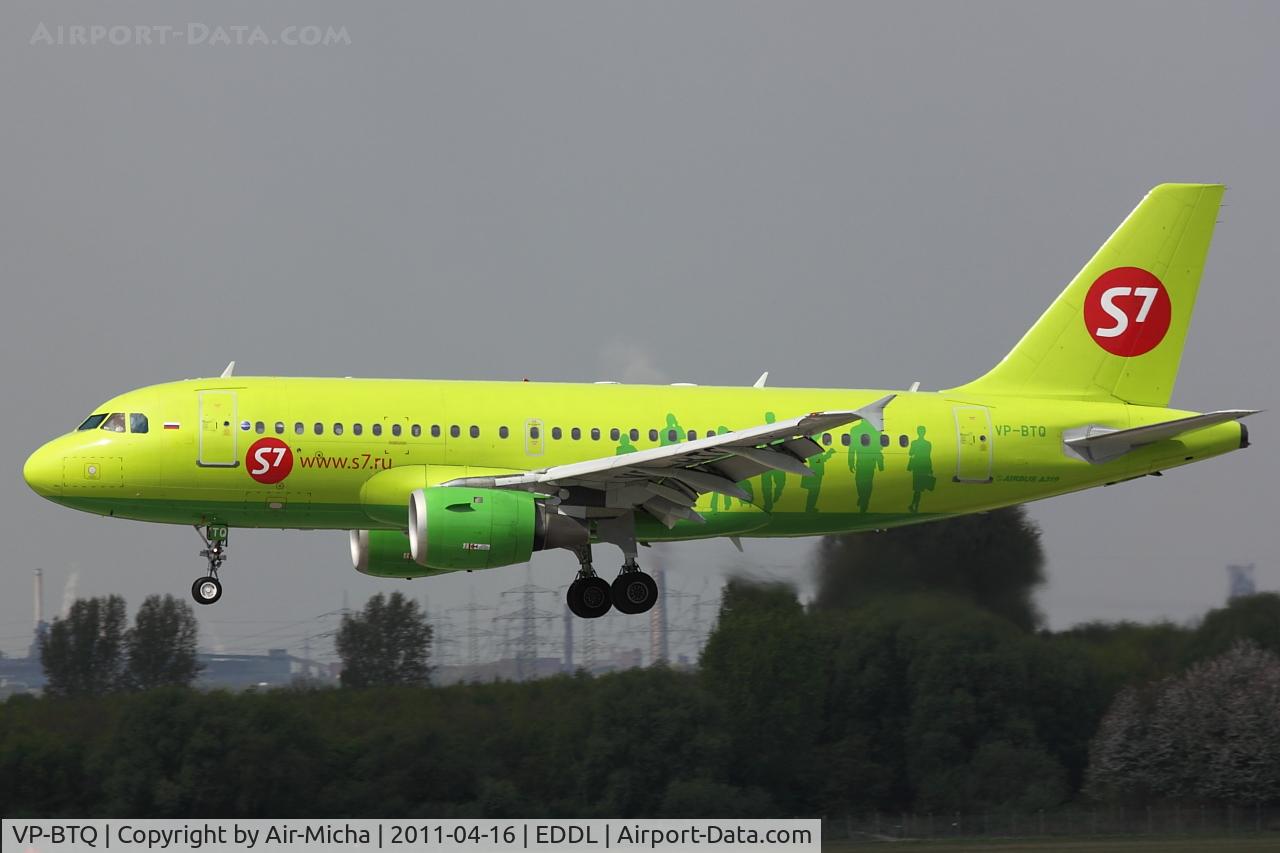 VP-BTQ, 1999 Airbus A319-114 C/N 1149, S7 Airlines