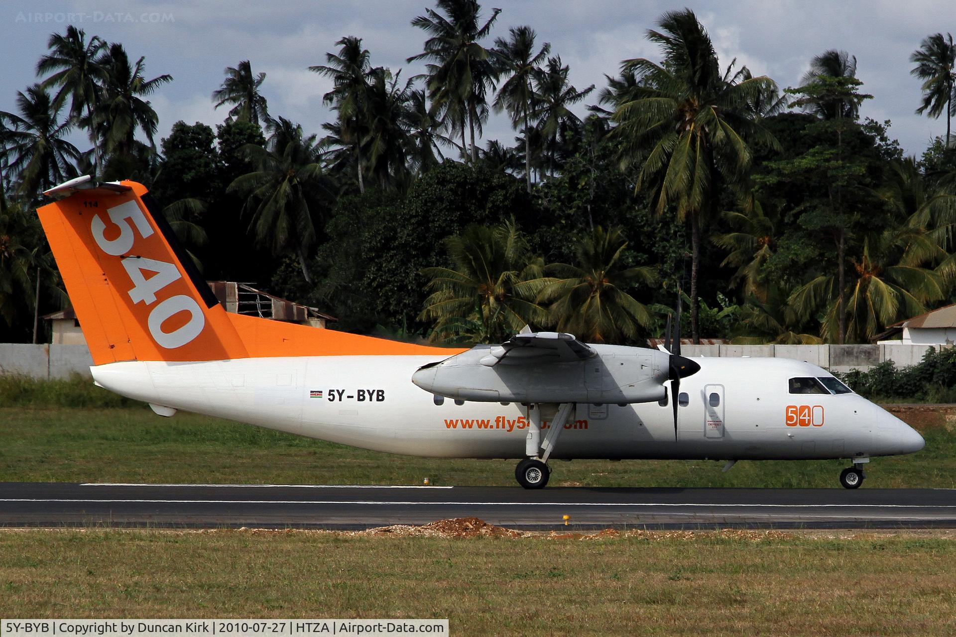 5Y-BYB, 1988 De Havilland Canada DHC-8-102 Dash 8 C/N 114, Fly540 operated DHC-8