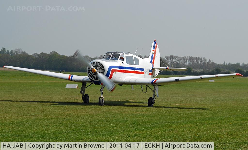 HA-JAB, 1978 Yakovlev Yak-18T C/N 2220202-3842, SHOT AT HEADCORN