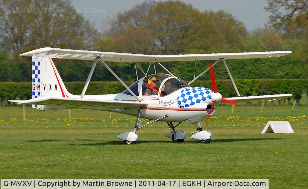 G-MVXV, 1988 Aviasud Mistral C/N BMAA/HB/004, SHOT AT HEADCORN