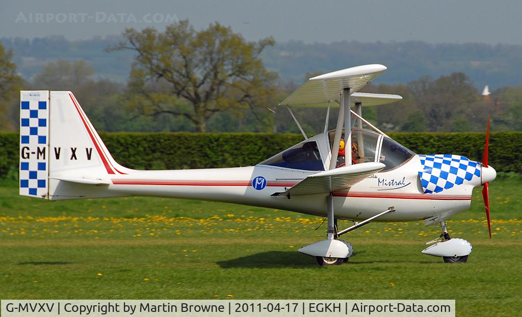 G-MVXV, 1988 Aviasud Mistral C/N BMAA/HB/004, SHOT AT HEADCORN